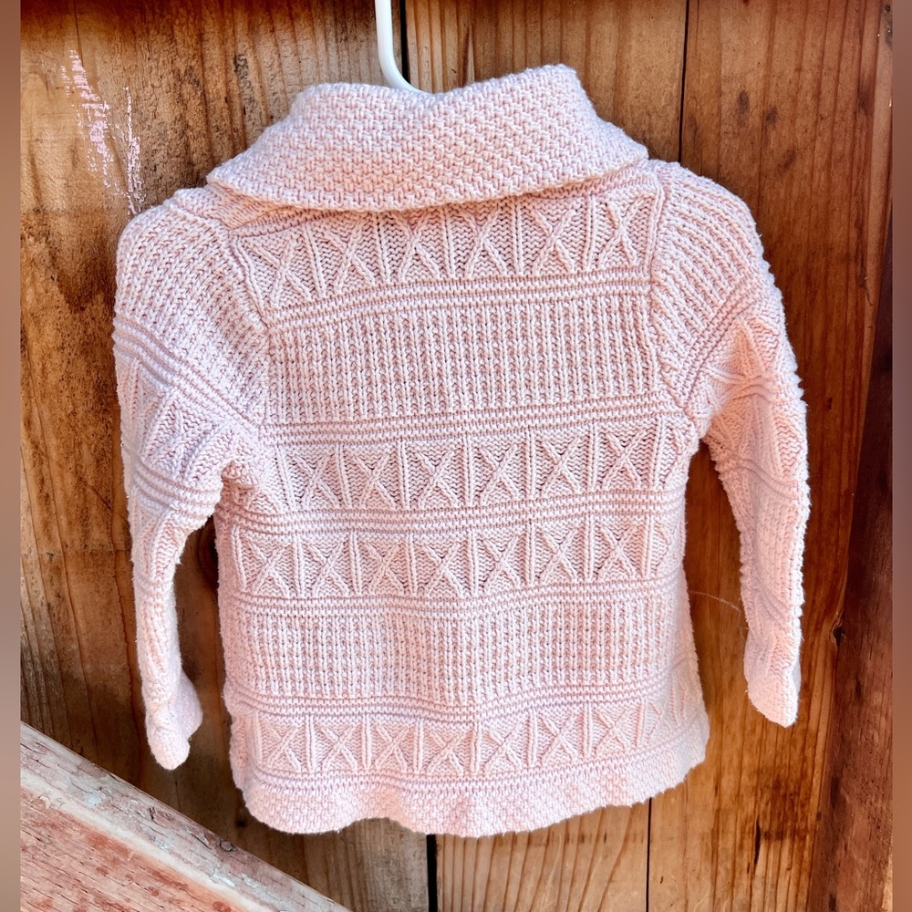 Baby pink zippered cardigan - Picture 4 of 4